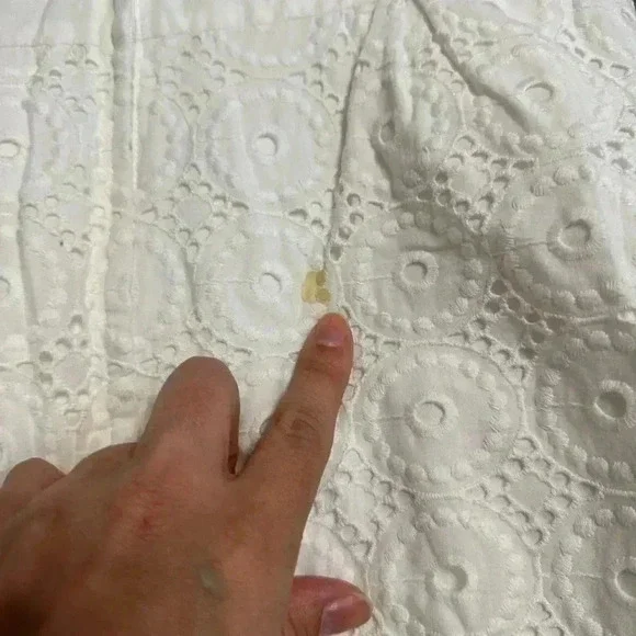 Lilly Pulitzer Womens White Eyelet Cotton Betsey Strapless Dress Sz 2 - Picture 8 of 8